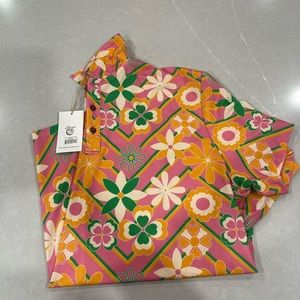 Kenny Flowers Mens Golf Shirt NWT